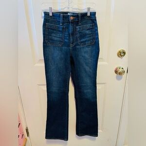 J.Crew dark wash square pocket straight jeans